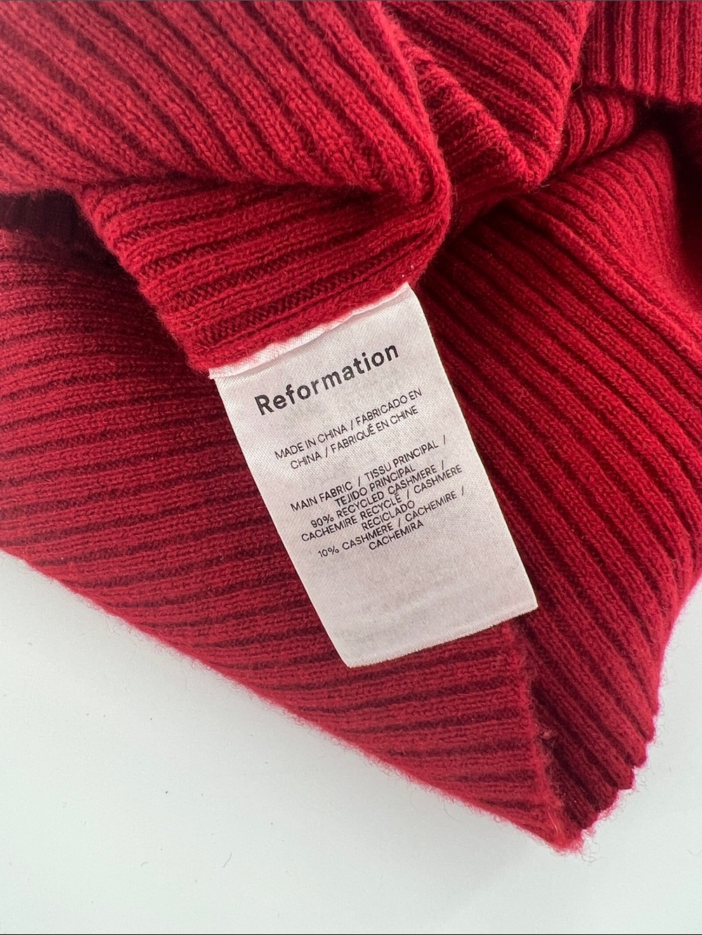 Reformation Galinda Cashmere Dress Sexy Chic Event Date Night Stretch S - Picture 8 of 8